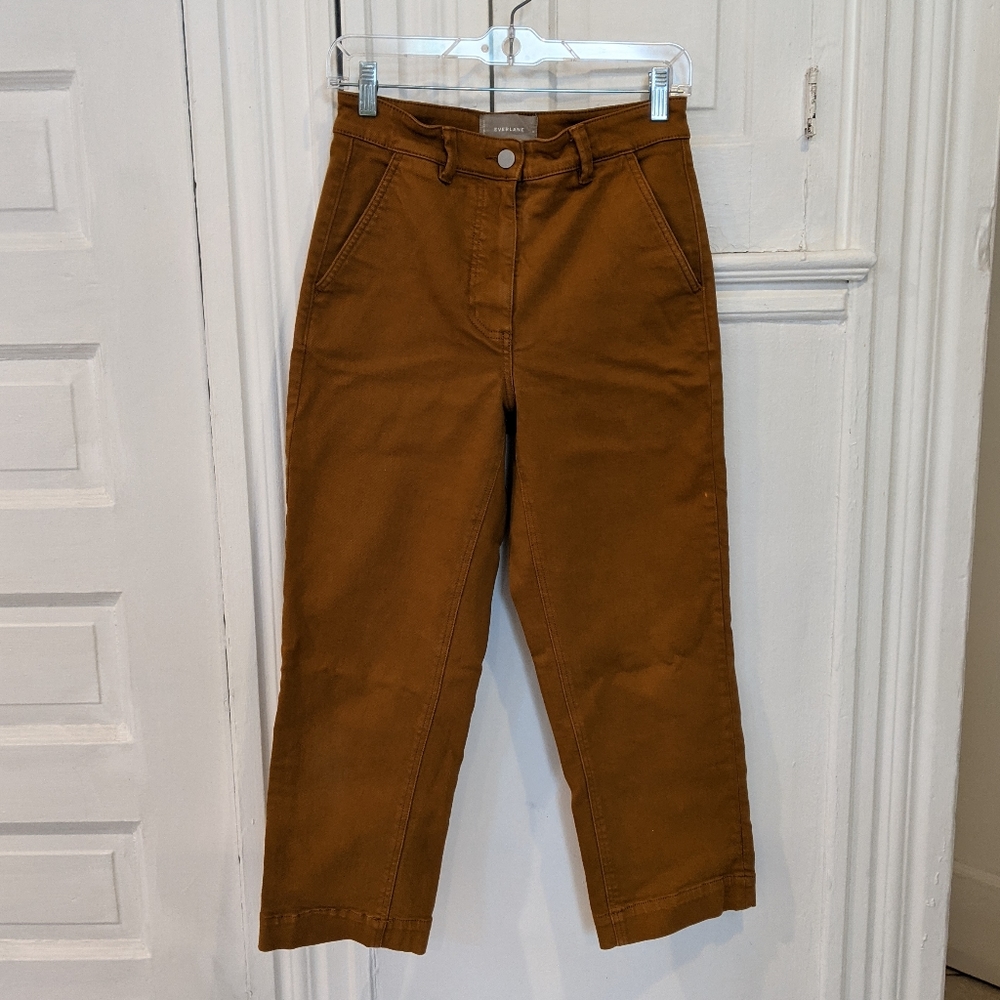 Everlane Straight Leg Crop Goldenrod Size 4
